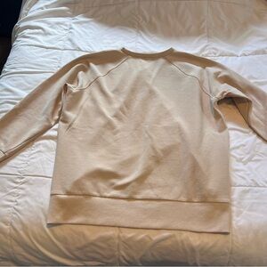 Cream ribbed Sweatshirt